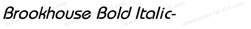 Brookhouse Bold Italic字体转换